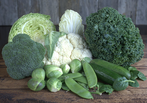 Broccoli, Cauliflower, Cabbage, Sprouts