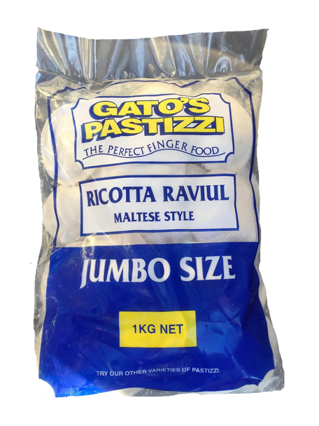 Gatos Jumbo Ricotta Ravioli 1kg (Large Round)