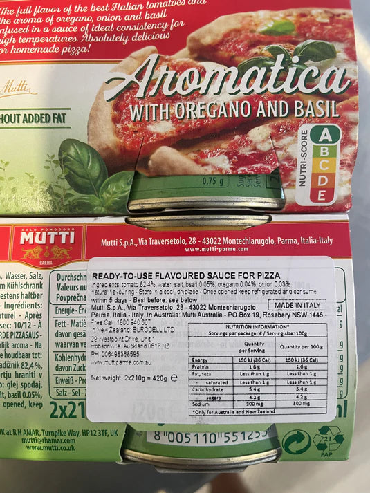 Mutti Pizza Sauce 2x210g