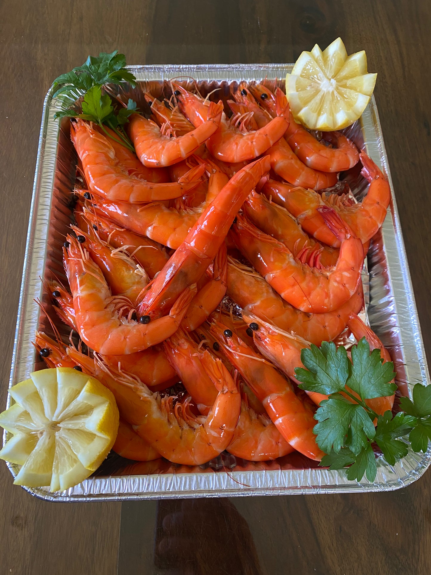 XL cooked prawns per kilo