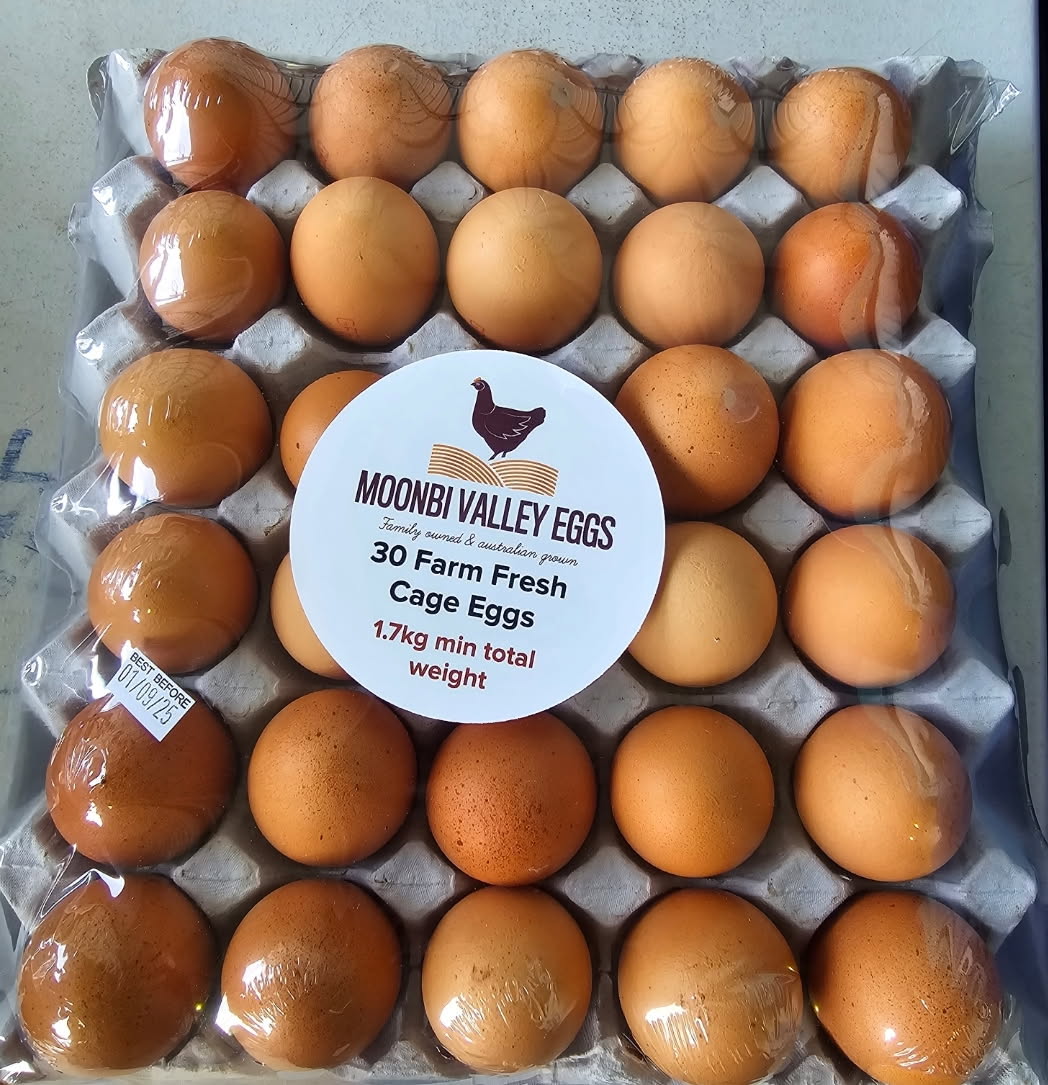 Moonbi Valley 1.7kg Cage Eggs Trays x 30 – Bartuccio's Fresh
