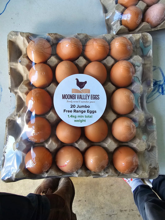 Moonbi Valley 1.4kg JUMBO Free Range Eggs Trays