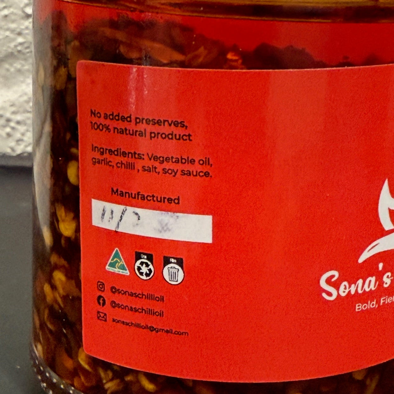 Sona's Chilli Oil (Home-made) 🌶