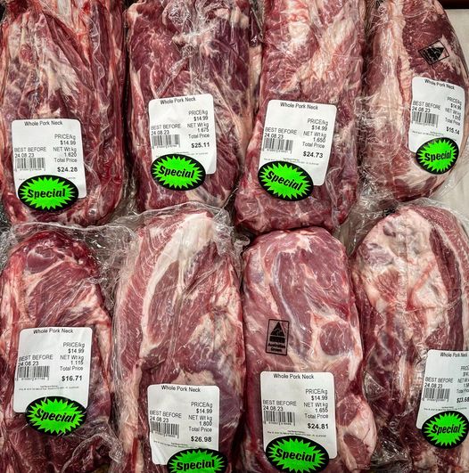 EBB  Pork Scotch fillet/neck 1.6kg-2.4kg $20.99kg